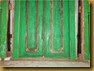 Pintu dan jendela rumah adat gaya warna madura lawas Pintu dan jendela hijau bunga - bwh