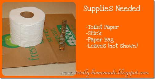 Supply List Paper Bag Pumpkin