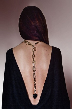 Livia Firth necklace back Livia Firth necklace back