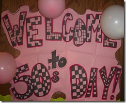Welcome to 50's Day poster