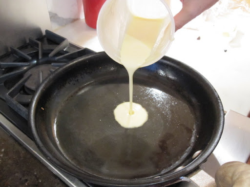 Adding batter . . .