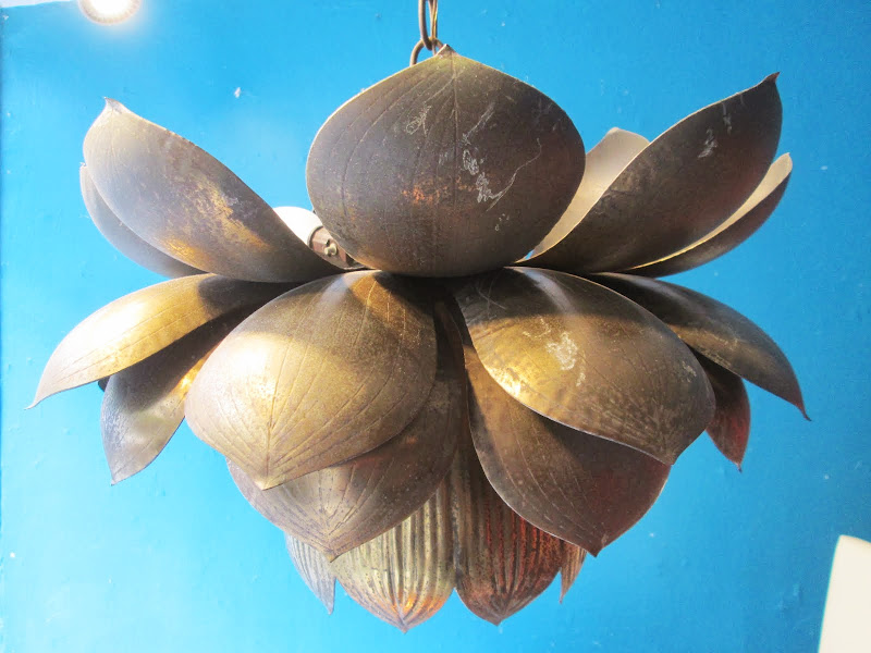 Lotus Chandelier Pair