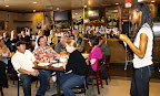 Eliza Matthews, 7th grade basketball player at Franklin Middle School, reads her essay about the importance of middle school sports for the crowd at the Progressive Dinner Party Long Beach fundraiser for Save Long Beach Unified School District Save Middle School sports on June 5, 2011. Eliza Matthews, 7th grade basketball player at Franklin Middle School, reads her essay about the importance of middle school sports for the crowd at the Progressive Dinner Party Long Beach fundraiser for Save Long Beach Unified School District Save Middle School sports on June 5, 2011.