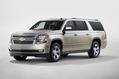 2015 Chevrolet Suburban in Champagne side view from New York reveal 2015 Chevrolet Suburban in Champagne side view from New York reveal