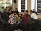 Guests enjoy their Craft cocktails in the SiriusXM lobby before the show starts.