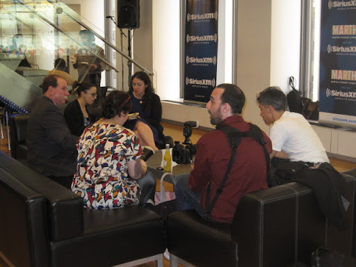 Guests enjoy their Craft cocktails in the SiriusXM lobby before the show starts.