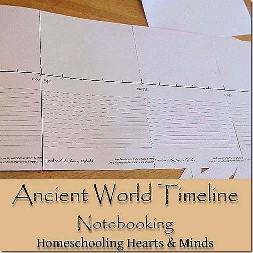 Don't forget to download your Free printable Ancient World Timeline from Homeschooling Hearts & Minds