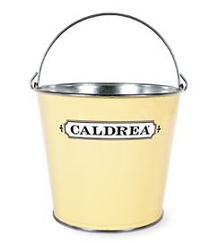 This bucket is a beautiful, but functional package for your housewarming gift. Throw everything in and the package doubles as a bucket for mopping or cleaning counters. (casabella.com)