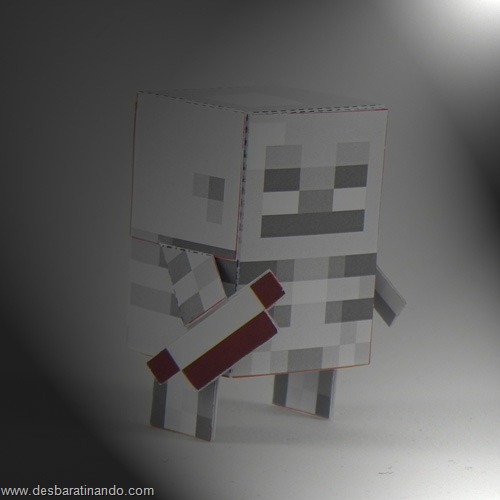 Paper Toys minecraft Skeleton Archer