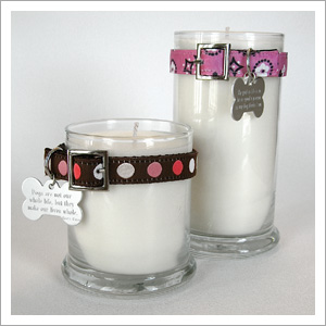 Maggie's Light- a stunning line of customizable candles for animal lovers- was inspired by a shelter dog who taught one very fortunate couple how to love again after loss.
(www.nellidesigns.com)
