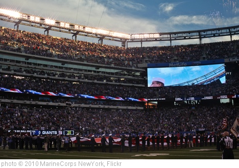'New York Giants MIlitary Appreciation Game vs Dallas Cowboys, Nov. 14' photo (c) 2010, MarineCorps NewYork - license: http://creativecommons.org/licenses/by/2.0/