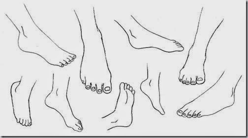 example of foot drawing example of foot drawing