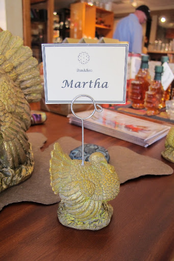 And they even set a place for Martha.