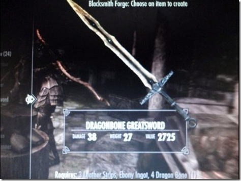 skyrim dawnguard dlc dragonbone weapons 04 dragonbone greatsword bb
