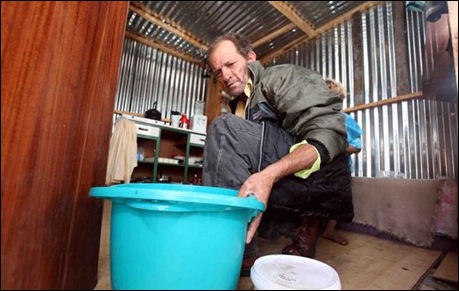 AFRIKANER POOR SQUATTERS RUYTERWACHT CAPE TOWN FEB 12 2012