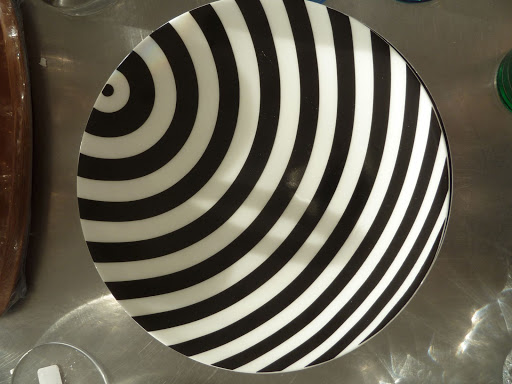 Add drama to your table with these black-and-white side plates from the Conran Shop (conranusa.com).