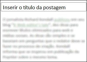 titulo-texto Título de um post
