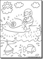 Dibujos infantiles para unir puntos | Colorear dibujos infantiles