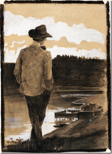 Umberto Boccioni_ Young Man on a Riverbank, 1902