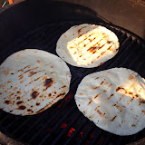 Grill the tortillas while the meat sits after cooking.