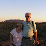 AU - Ayres Rock at Sunset