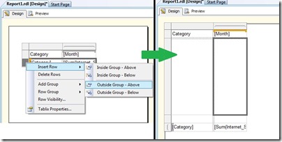 5 Add two rows outside group for matrix 5 Add two rows outside group for matrix