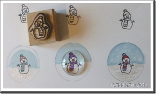 Let it snow glass bauble card. 2 Let it snow glass bauble card. 2