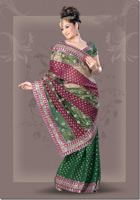 01-designer sarees party wear-Crepe-Saree-With-Heavy-Zari-Weave-Work-Paisley-Style
