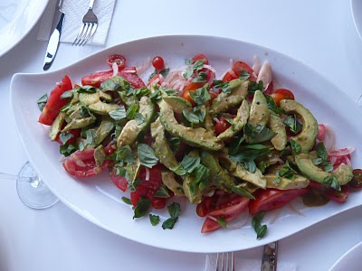 Tomato, Avocado and Onion Salad