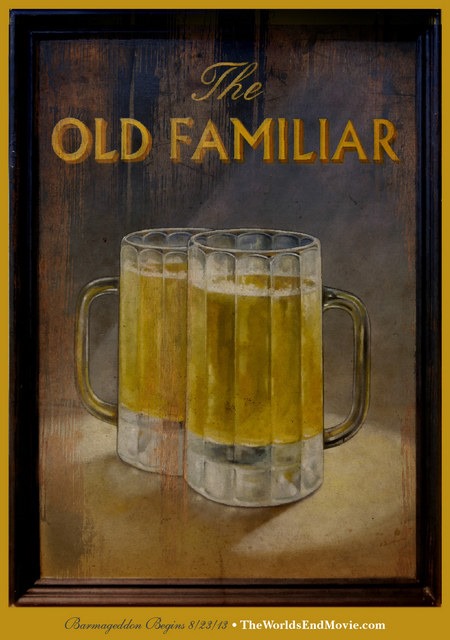Four The World's End Pub Sign Posters 01
