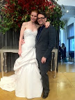 Judd poses with a model showcasing one of his beautiful gowns. Judd poses with a model showcasing one of his beautiful gowns.