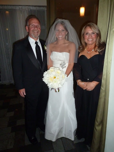 The bride-to-be, flanked by her parents. This was taken minutes before the ceremony. The bride-to-be, flanked by her parents. This was taken minutes before the ceremony.