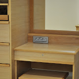 Horizontal Oak Built-in Wardrobe for Second Bedroom
