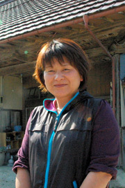 Eiko Takahashi, 49, a stone sculptor and dealer in Iitate village, Fukushima Prefecture, says, 'Why didn't the authorities tell us to evacuate sooner, when they knew the dose level was high?' Hideaki Kimura / asahi.com