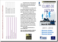 club de lectura triptico 2011 - 1