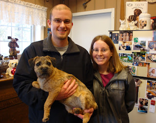 "Tillie" with her new Mom and Dad