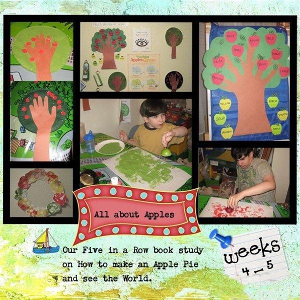 FIAR Apples theme weeks 4 -5