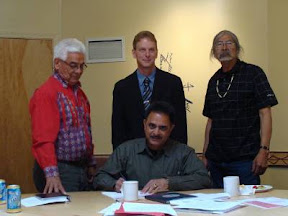 LNIB Partenership Agreement Chief Don Moses, Mayor Dosch, Councillor Harold Joe and MLA Harry Lali 2010