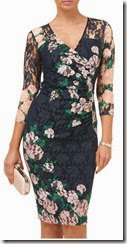 Phase Eight Printed Lace Dress
