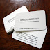 tarjetas de visita en PVC blanco