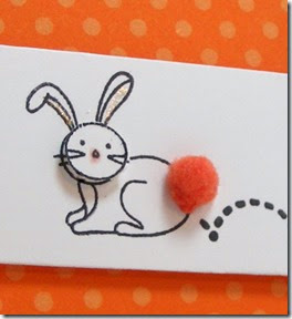 LeAnne Pugliese WeeInklings Monochromatic Bunny Hippity Hoppy Easter Card Stampin-001