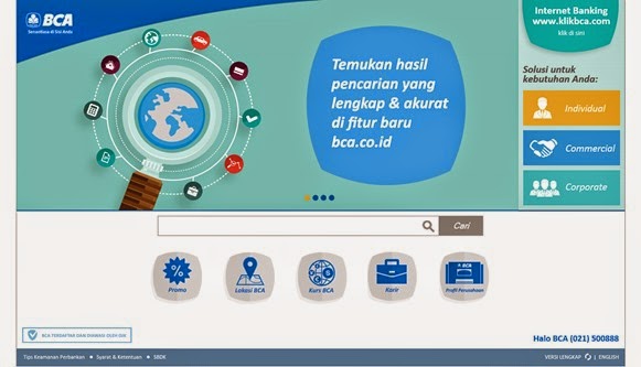 tampilan baru situs bca yang lebih fresh