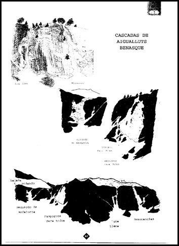 Aigualluts - Cascadas de Hielo (Croquis) Aigualluts - Cascadas de Hielo (Croquis)