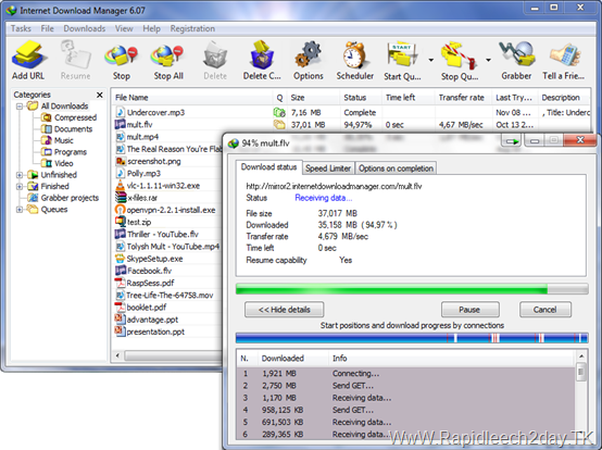 Internet Download Manager (IDM) 6.08 beta build 3 Multilingual – Full Cracked – Preactivated - Silent Installation increases download speed