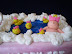 Top closeup of Bathtub Cake