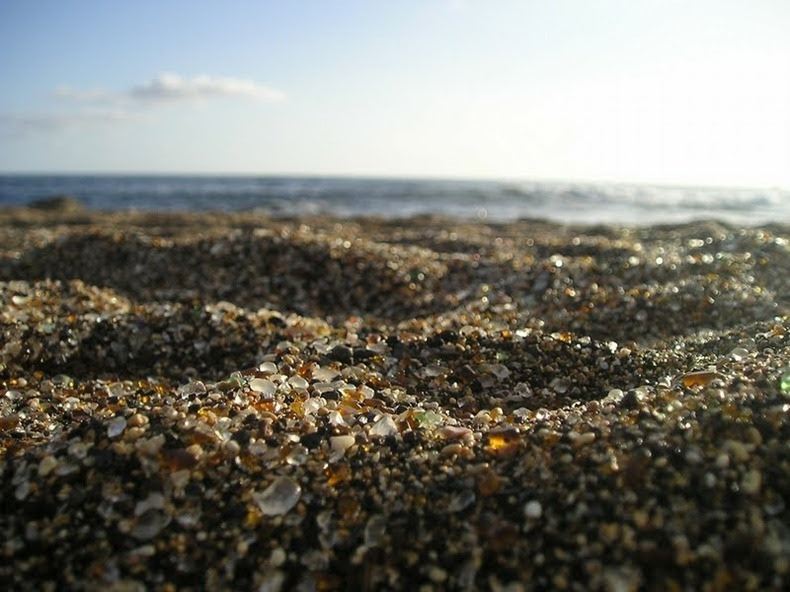 Glass Beach at Fort Bragg in California Amusing