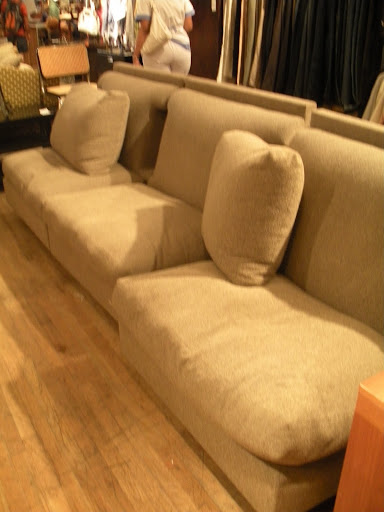 This reminds me of the long tan suede couch in Coco Chanel's Rue Cambon apartment.