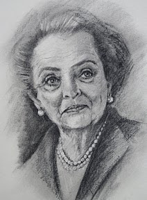Uitgewerkte tekening Contè-krijt op Ingres-papier
