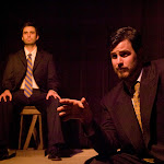 Never Swim Alone, by Daniel MacIvor. Directed by Margot Bordelon (part of Boys & Girls). May 16 - June 15, 2008. (l to r) Brian Golden, Brian Stojak. Photo Credit: Brian McConkey.