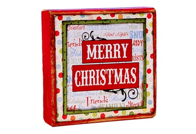 Merry Christmas Block 4x6